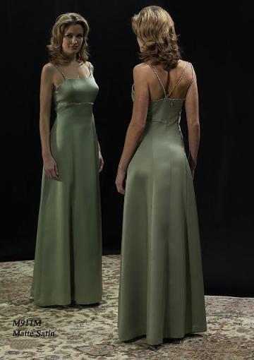 Wedding - Zipper Ruched Spaghetti Straps Sleeveless Ruched Satin Floor Length