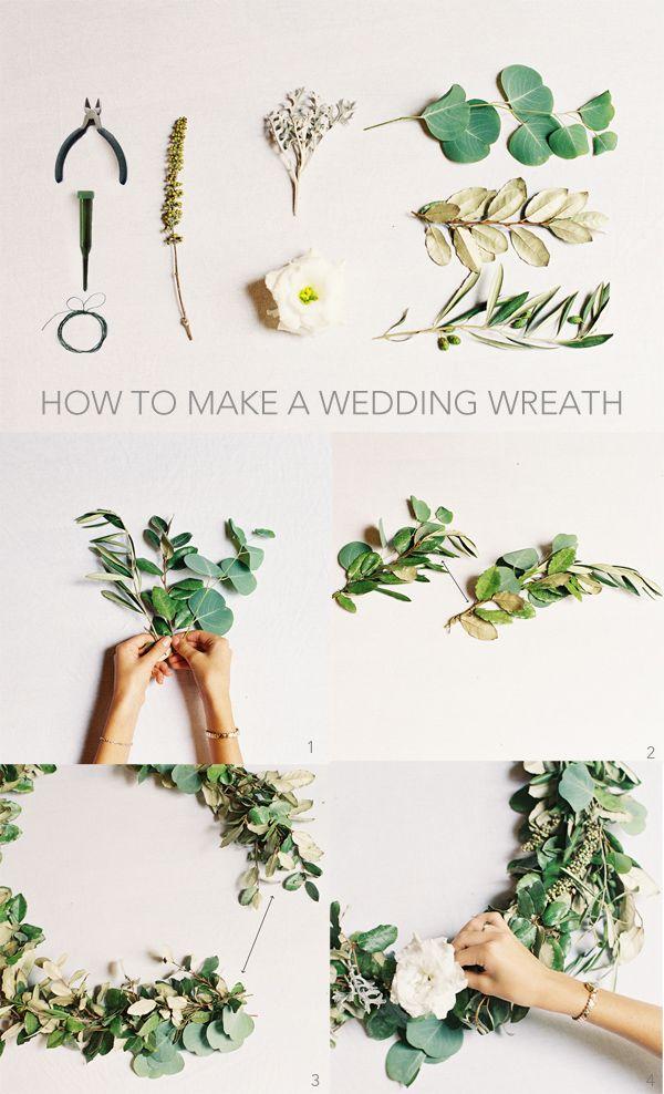 Hochzeit - DIY Wedding Ceremonies Wreath - Once Wed