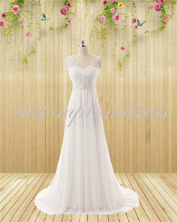 Свадьба - White/Ivory wedding dress,Weddings  Clothing  Dresses,Bridal Gowns,Bridal dress,lace wedding gown,lace wedding dress WD1801