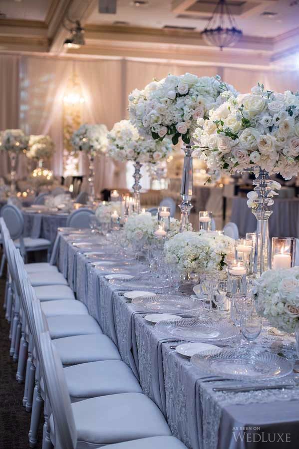 Hochzeit - A Sophisticated Wedding With Lush Floral Walls 