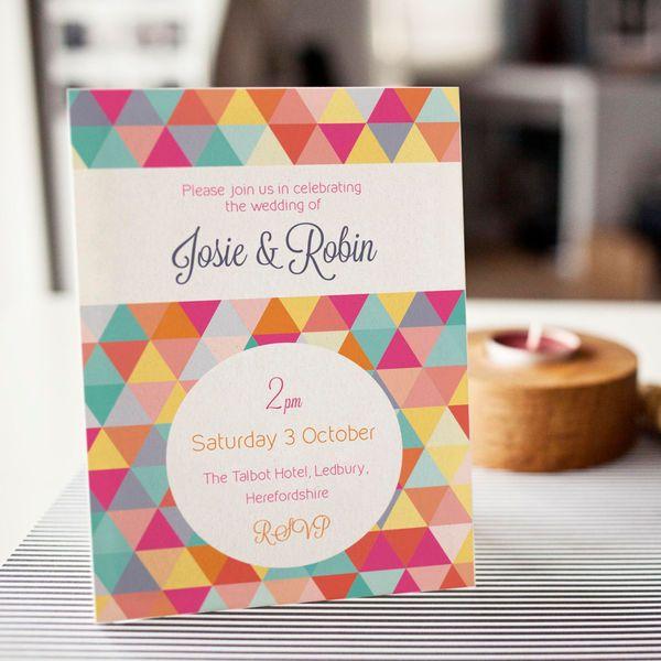 Свадьба - Colorful Wedding Invitations To Capture Your Guests' Attention
