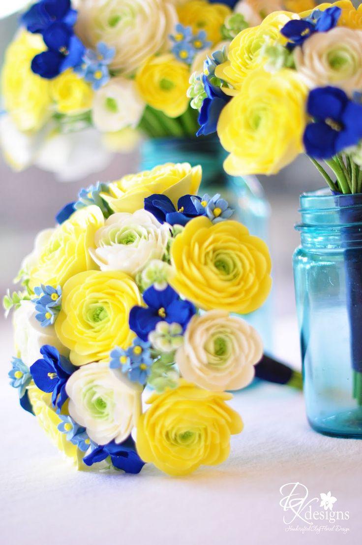 Wedding - DK Designs: Butter Yellow, Ivory And Blues...