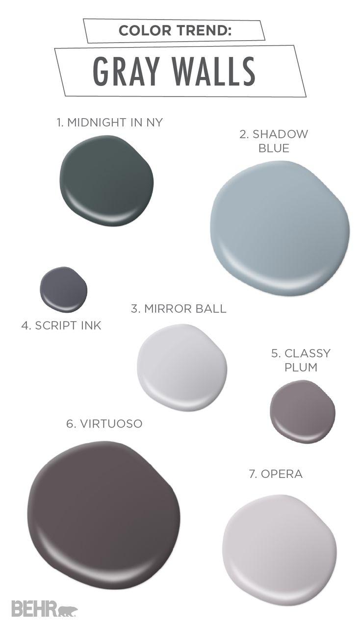 Hochzeit - Gray Painted Room Design Inspiration And Project Idea Gallery 