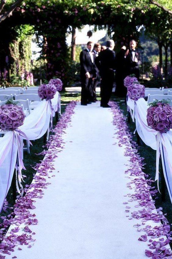 زفاف - 100 Awesome Outdoor Wedding Aisles You‘ll Love