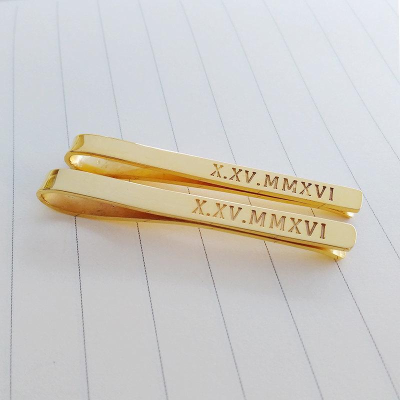 Wedding - Father of the Bride Tie Clip,Personalized Wedding Tie Clip,Custom Groomsmen tie clip,Groom Gift from Bride,Boss Gift Ideas,Father's Day Gift