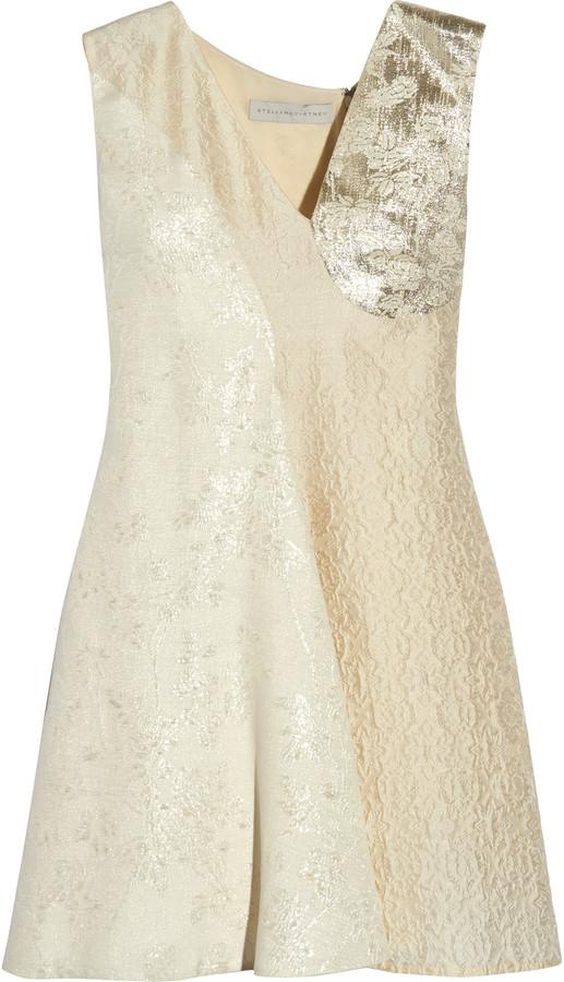 Wedding - Stella McCartney Anita cloqué and metallic jacquard mini dress