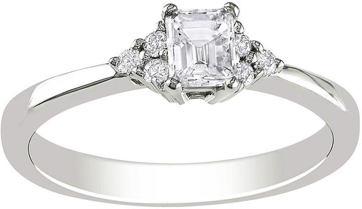 Wedding - FINE JEWELRY 1/2 CT. T.W. Emerald-Cut Diamond Bridal Ring In 14K White Gold