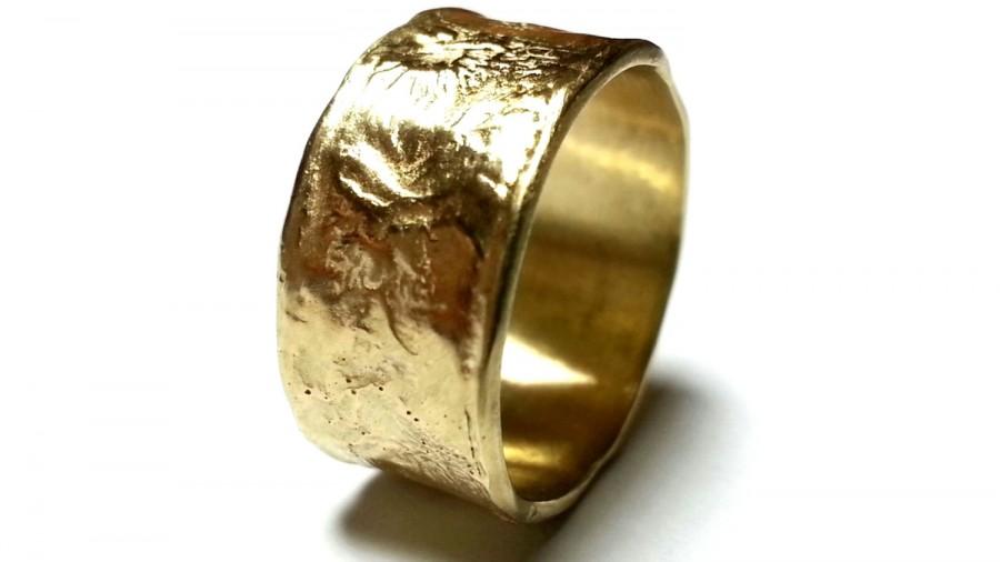Свадьба - WEDDING RING Unique Wedding Band His and Hers Wedding Rings Unique Wedding Ring Women's Wedding Ring Jewelry Unisex Solid Gold Ring