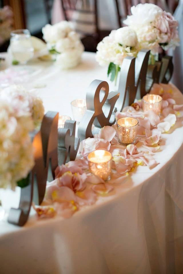 زفاف - Mr and Mrs Sign for Wedding Table Centerpieces Decor Mr and Mrs Letters, Large Thick Mr & Mrs Sign Set (Item - MTS100)