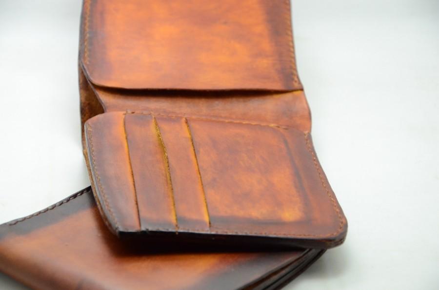 Hochzeit - Custom Wallet Men's Leather Wallet, Groomsmen Gift, Mens Wallet, Gift Ideas for Him wallets , leather wallet, Genuine Mens wallet Gift