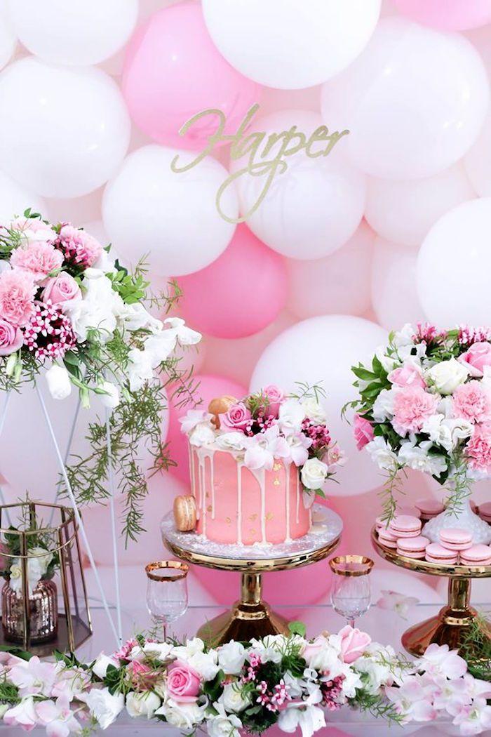 Wedding - Pink   White & Gold Garden Party 