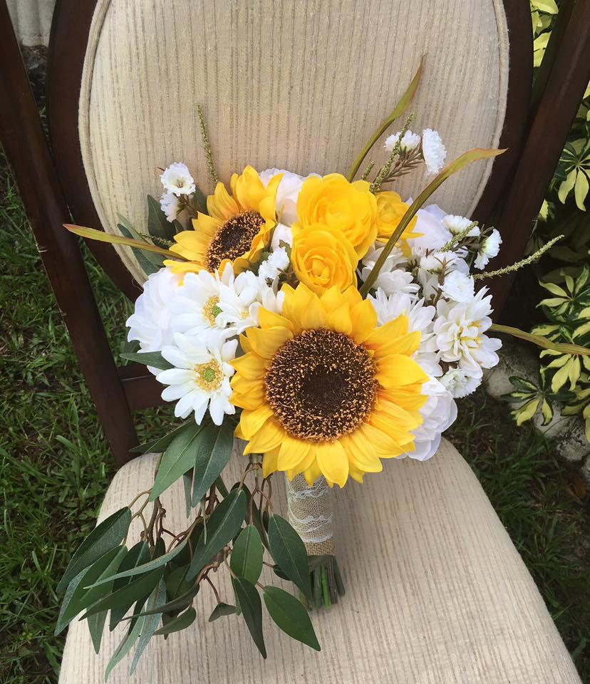 Свадьба - Silk Rustic Wedding Bouquet,  SUNFLOWER WEDDING BOUQUET,  Wedding, Bouquet, Wildflower Bouquet, Keepsake Wedding Bouquet