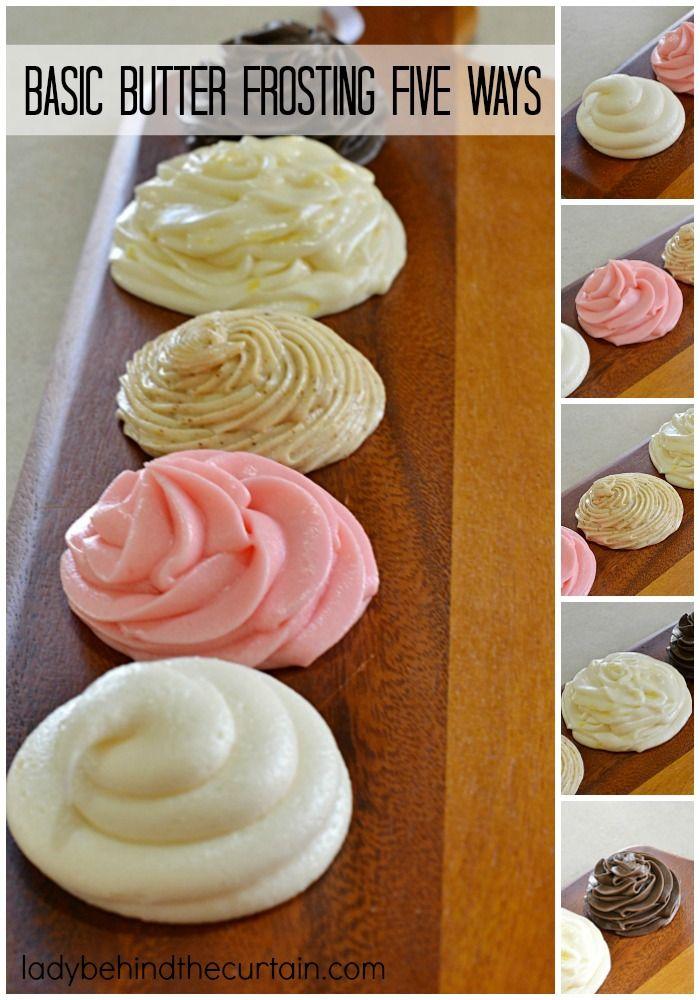 Mariage - Basic Butter Frosting Five Ways