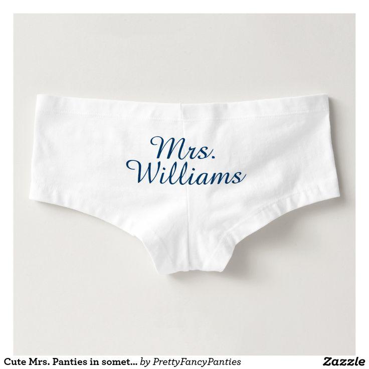 Свадьба - Cute Mrs. Panties In Something Blue Hot Shorts