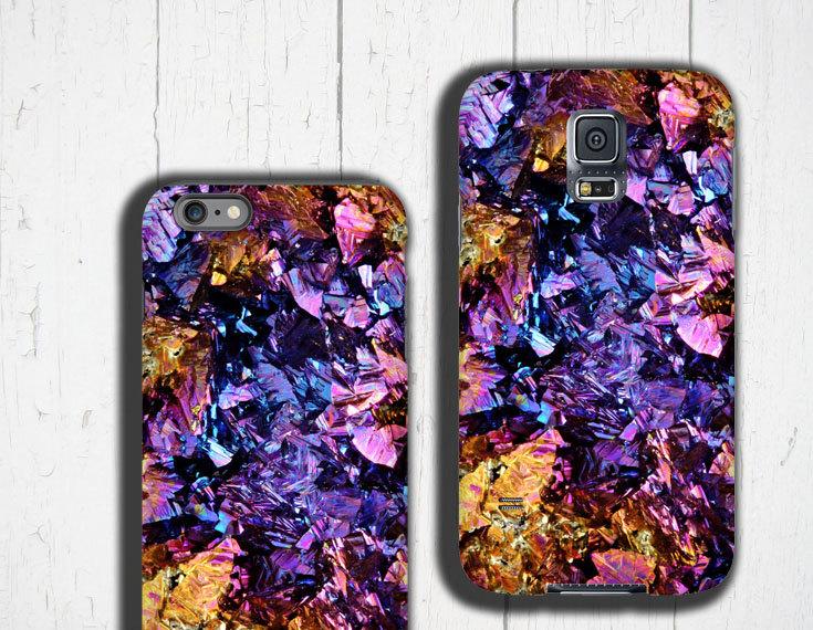Mariage - Chalcopyrite Samsung Galaxy case colorful iPhone 6s case crystal iPhone 5S case, gemstone phone case, Mineral iPhone 4/4S case, Geode druse