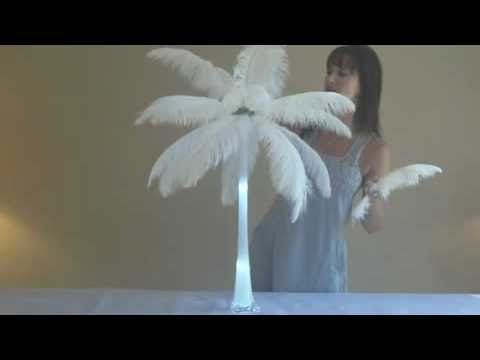 Hochzeit - Ostrich Feather Centerpiece Tutorial