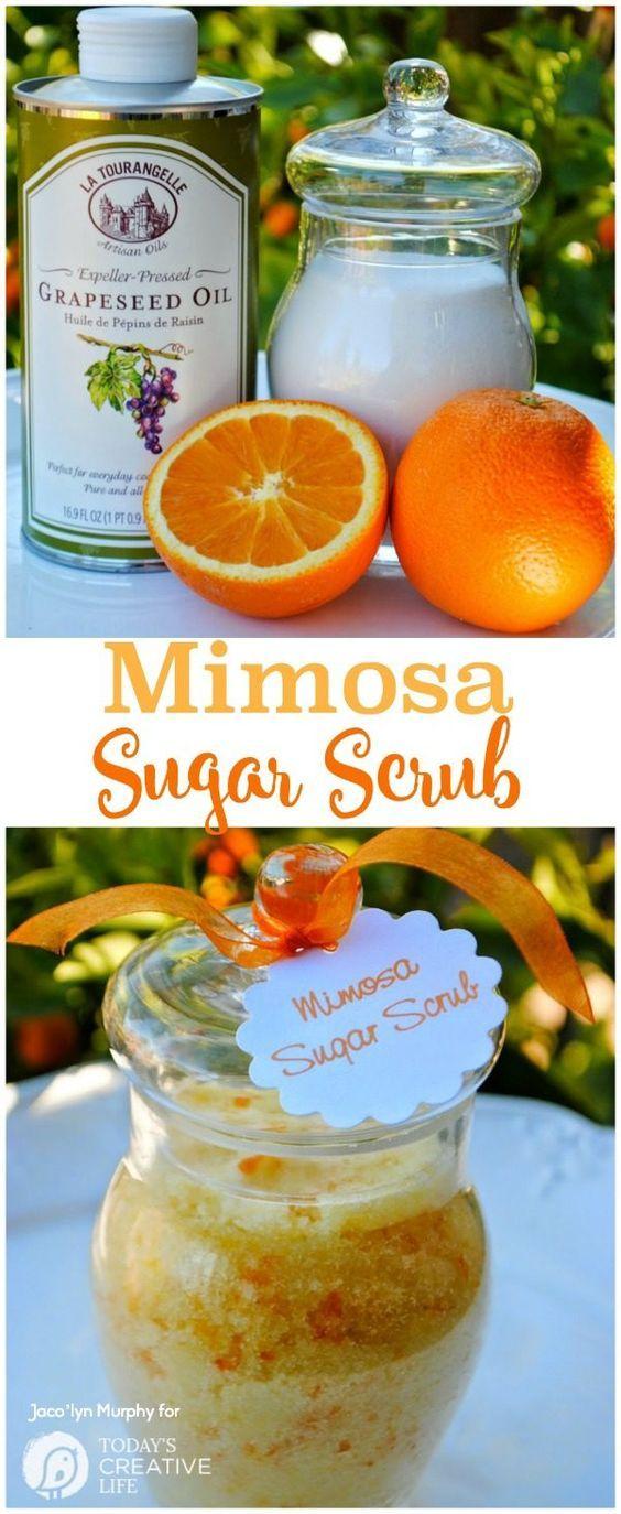 Wedding - Homemade Mimosa Sugar Scrub