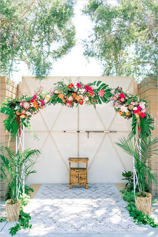Wedding - Tropical Glamour Wedding Arch