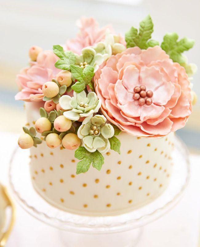 Mariage - Bridal Sugar Flower Cake
