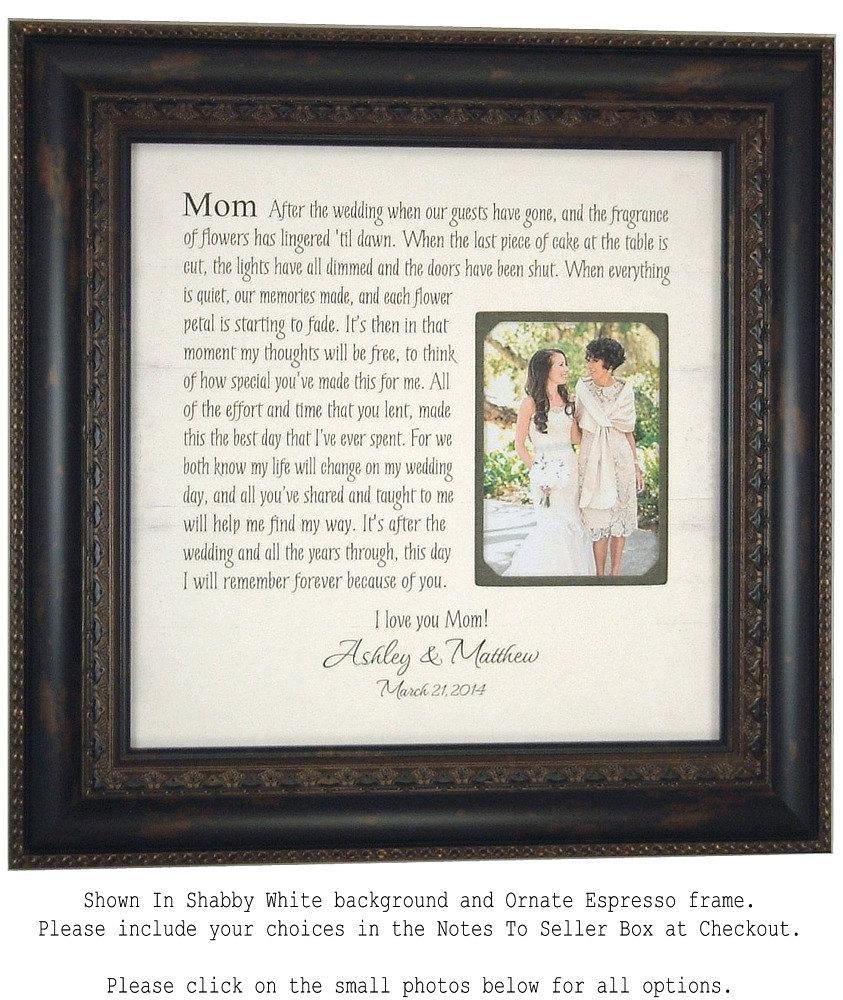 Wedding - Wedding Decoration, Mother of the Bride Gift Parents Thank You Mom Dad Personalized Wedding Frame, wedding cake topper, cake toppers 16 X 16