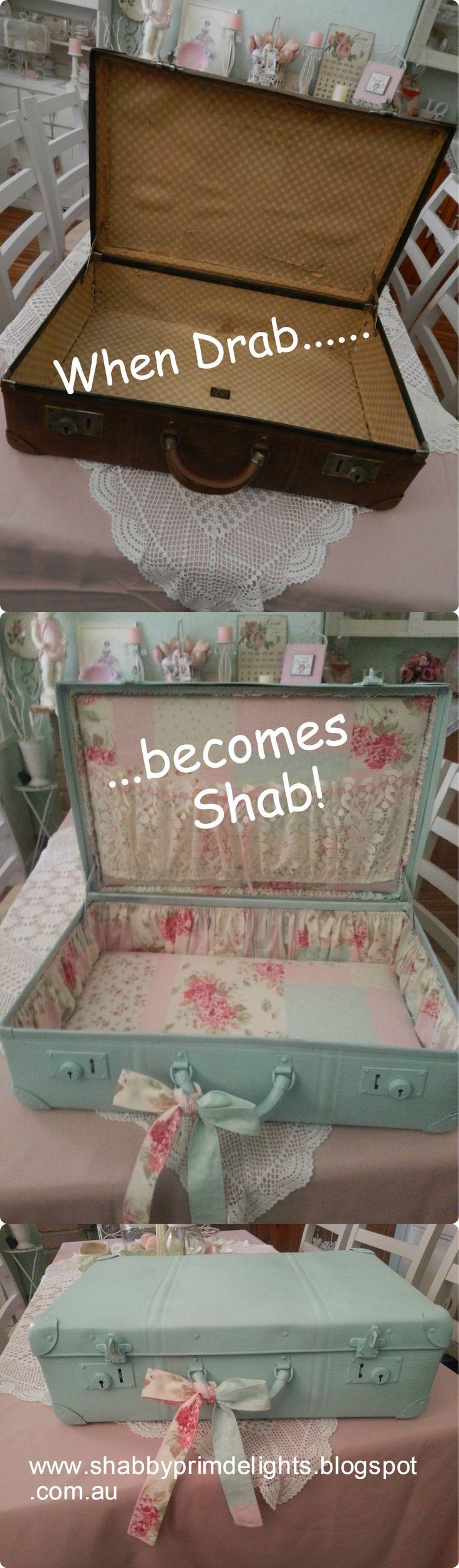زفاف - ~Shabby Delights~: ~Shabby Suitcase Makeover~