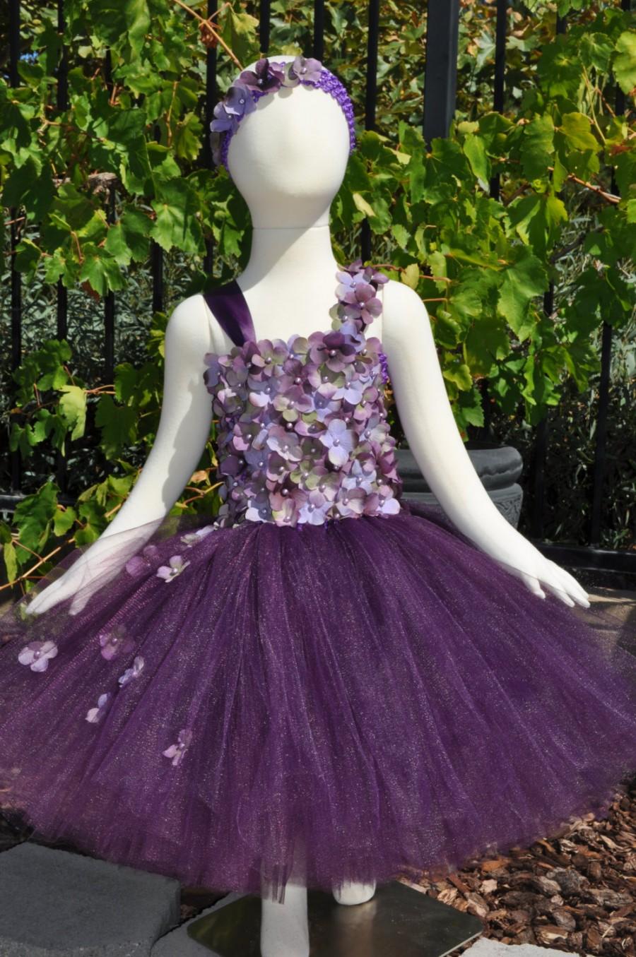 Hochzeit - Special Occasion Dress, Tutu Dress, Flower Girl Dress, Infant Dress, Plum Lavender Dress, Purple Dress, Baby Dress, Plum Flower girl Dress