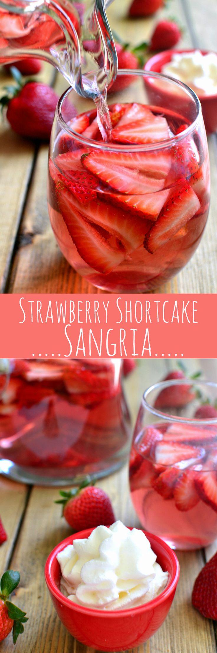 Hochzeit - Strawberry Shortcake Sangria