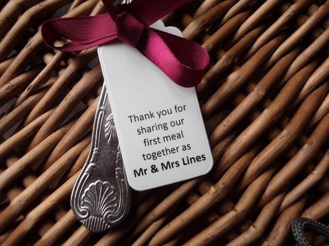 Wedding - Thank You for Sharing our First Meal tags (50), wedding day, wedding, wedding tags, wedding thank you, wedding favors, thank you, custom,