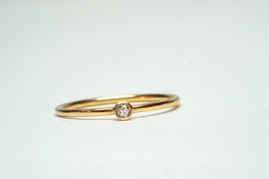 Mariage - Diamond Ring - 18K Gold Ring - White Diamonds Ring- Elegnat Ring - Women Jewelry - Bridal Band Ring - Wedding & Engagement Ring