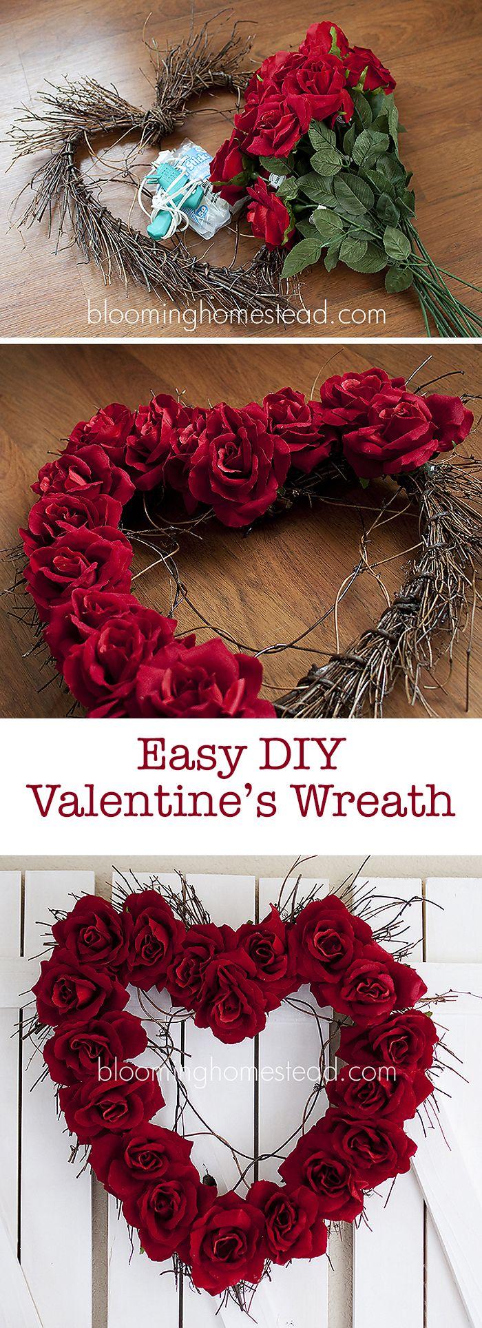 زفاف - Valentine Wreath {DIY