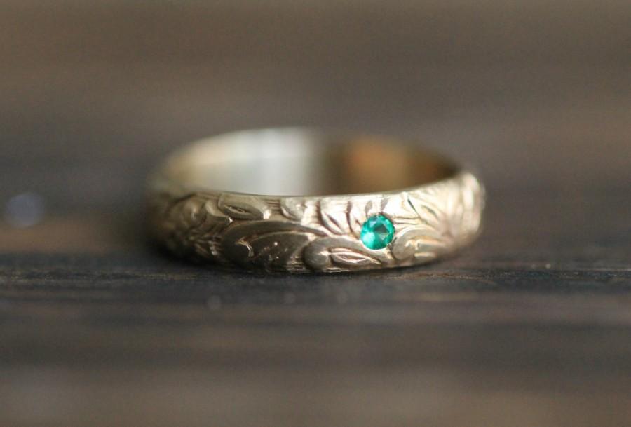 زفاف - Personalized 14K Gold Ring Diamond Gold Ring or Your Birthstone Ring & Secret Message- Birthstone Wedding Ring, and Anniversary Ring