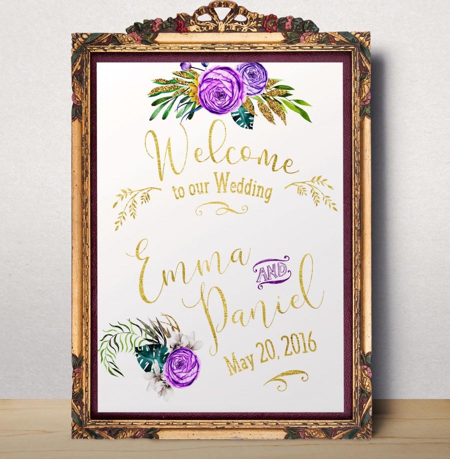 Свадьба - Welcome sign