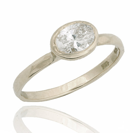زفاف - Oval Diamond Ring, 18K Gold Diamond Engagement Ring, Unique Engagement Ring, Diamond Ring, Oval Diamond Engagement Ring, Wedding Ring