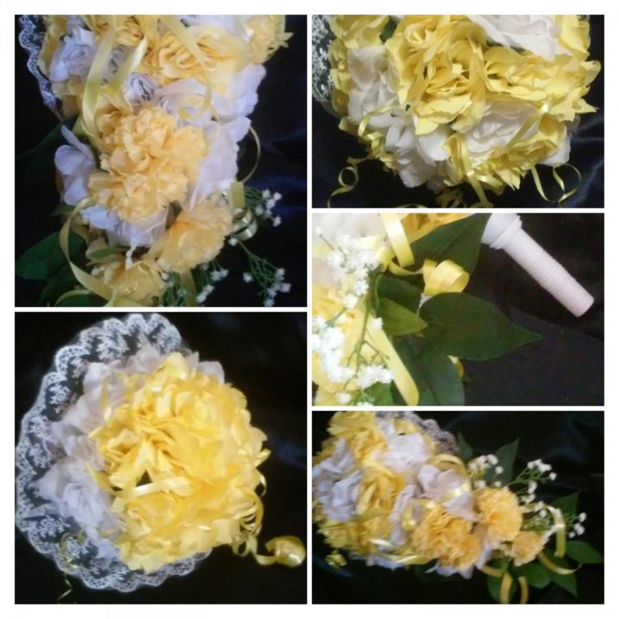 زفاف - Yellow and White Bouquet Collection