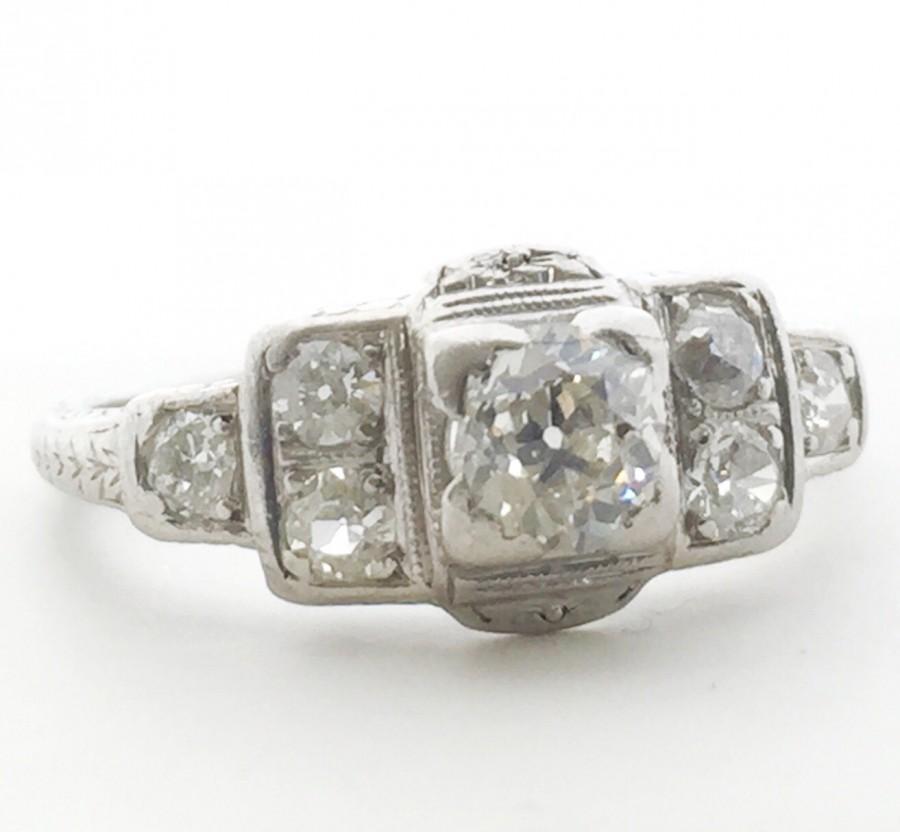 Hochzeit - Art Deco Engagement Ring