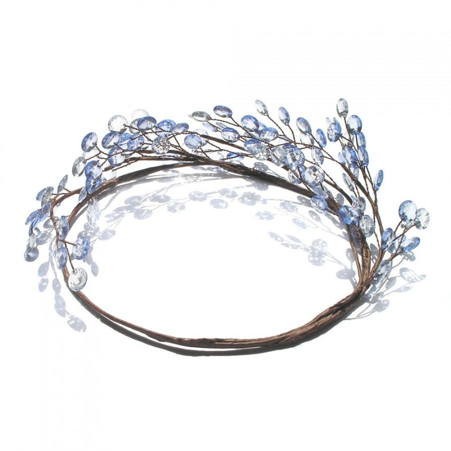 Hochzeit - Rustic Bridal Hair Accessories, Circlet, Head Wreath, Halo Headpiece, Country Wedding Hair Accessories, Bridal Head Crown, Forest Crown