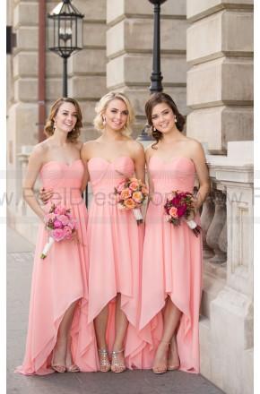 Hochzeit - Sorella Vita Chiffon High Low Bridesmaid Dress Style 8826