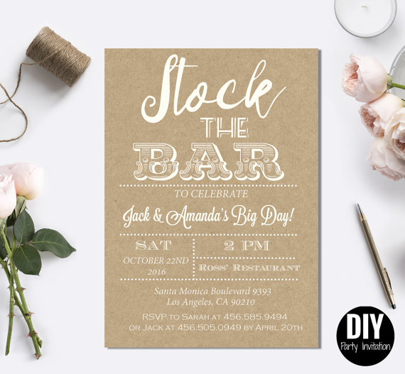 Wedding - Couples Wedding Shower Invitations Instant Downloadable editable 