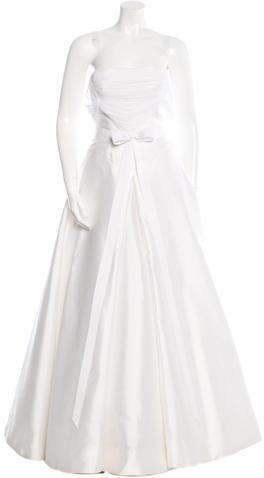 Hochzeit - Vera Wang Strapless Tulle & Satin Wedding Ballgown