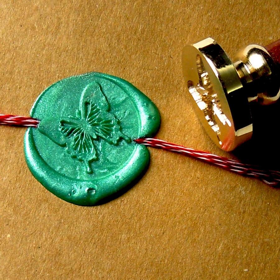 Свадьба - Butterfly Wax Seal Stamp - butterfly Stamps - Custom Order