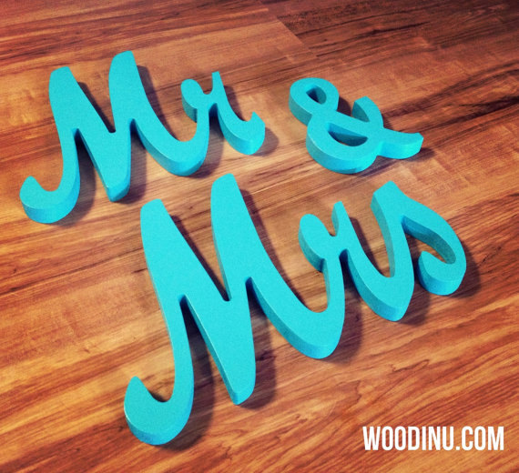 Wedding - Mr and Mrs - Mr and Mrs Sign - Mr and Mrs Table Sign - Mr and Mrs Table - Mr and Mrs Letters - Mr and Mrs Wood Sign - Mr and Mrs Table Decor