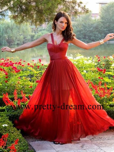 زفاف - 2017 red prom dress