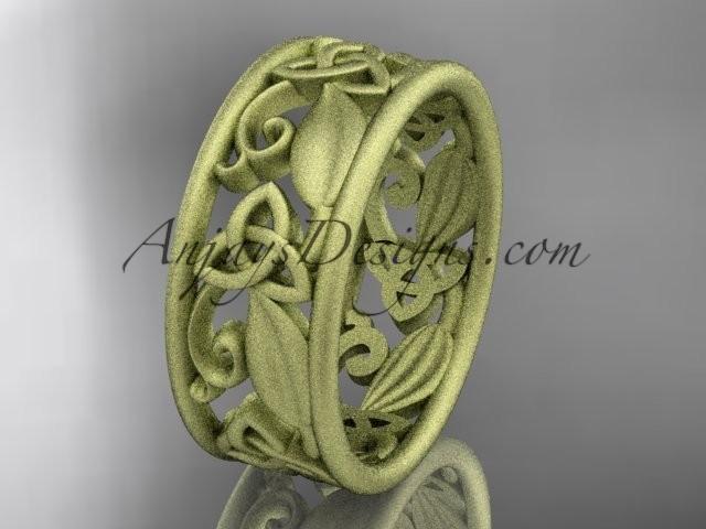 Mariage - Spring Collection, Unique Diamond Engagement Rings,Engagement Sets,Birthstone Rings - 14kt yellow gold celtic trinity knot engagement ring wedding band