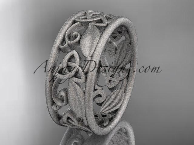 Свадьба - Spring Collection, Unique Diamond Engagement Rings,Engagement Sets,Birthstone Rings - 14kt white gold celtic trinity knot engagement ring wedding band