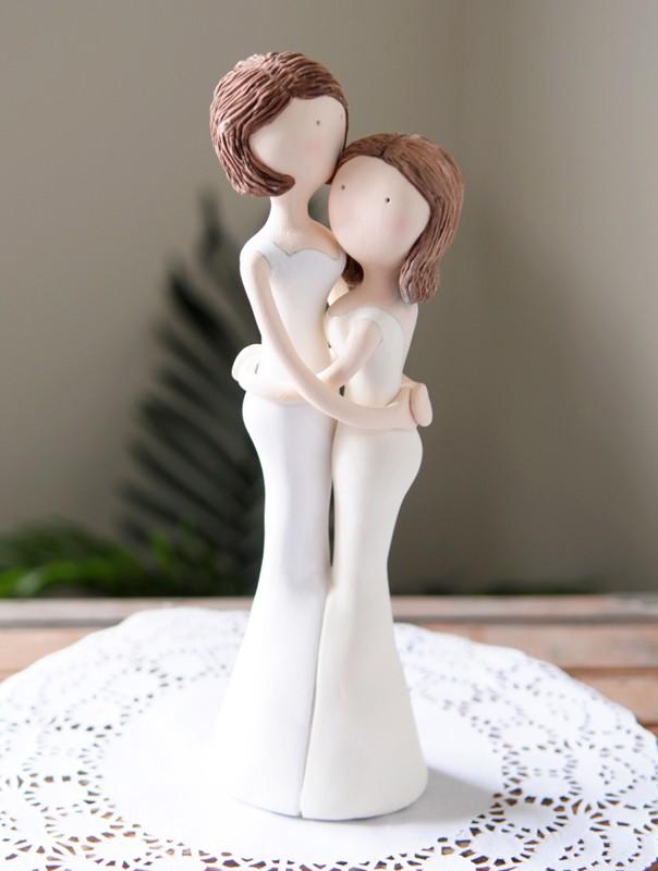 Mariage - Custom Designed and Hand Sculpted Wedding Cake Toppers - Couple Sculpture