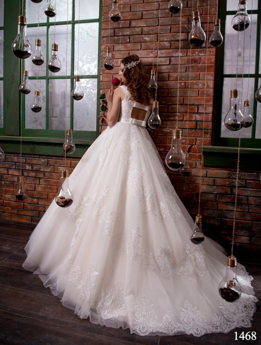 زفاف - Wedding dress, ivory wedding dress, custom made dress, Ivory wedding dress,Long Sleeve Wedding Dress,Romantic Wedding Dress,Bridal Gown