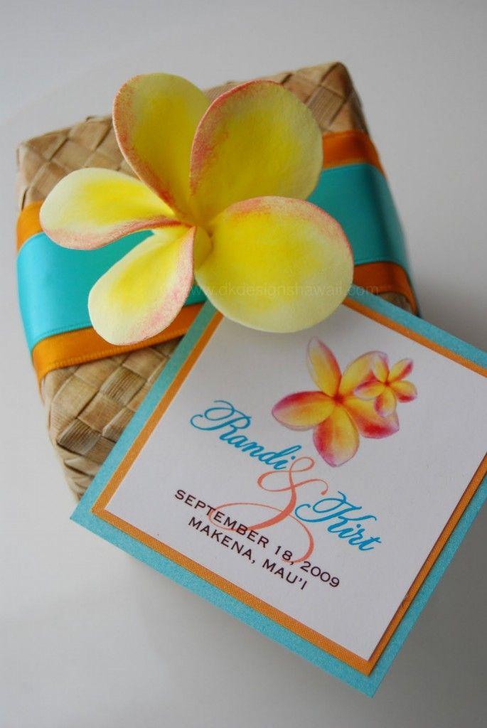 Hochzeit - Presenting Your Guests With Colorful Hawaiian Wedding Favors