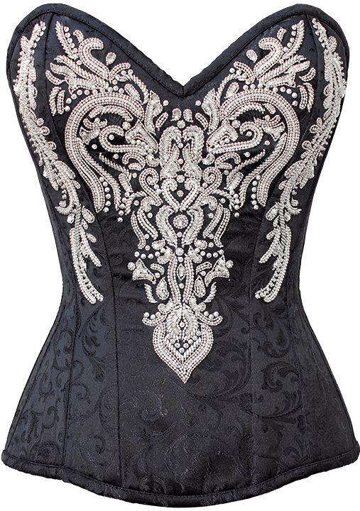 Wedding - Lady Elegant's Victorian Embelishments Black Corset