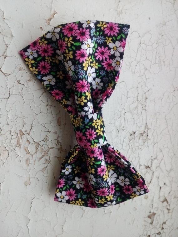 Wedding - floral bow tie woodland wedding bowtie bohemian bridal gift groom rustic chic tie pink yellow white blossom father of the bride necktie ties
