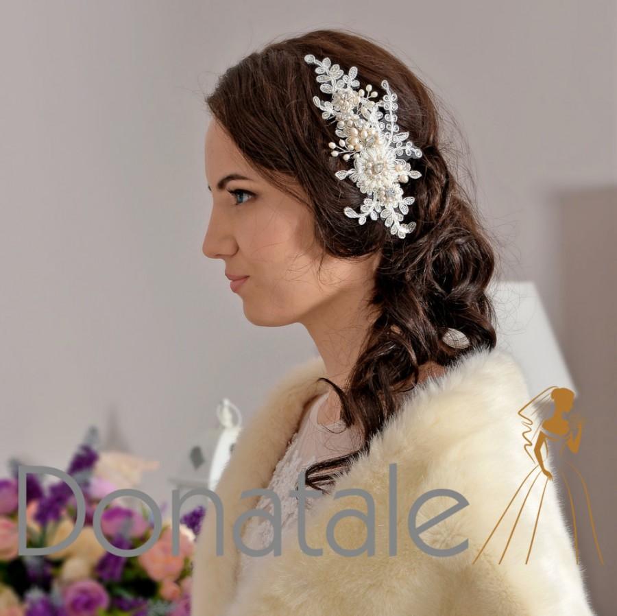 Mariage - Bridal hair accessory, Bridal Headpiece,Wedding hair piece, Bridal Hair piece Bridal Hair Comb Wedding headpiece Bridal Head Piece -ELIANE